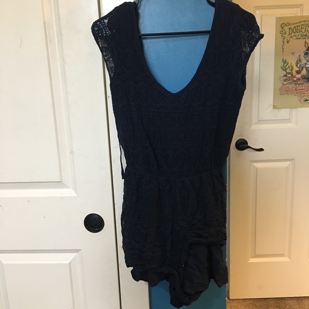 Hollister lace romper